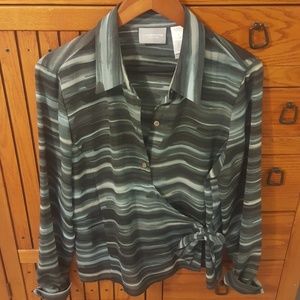 Liz Claiborne wrap  blouse